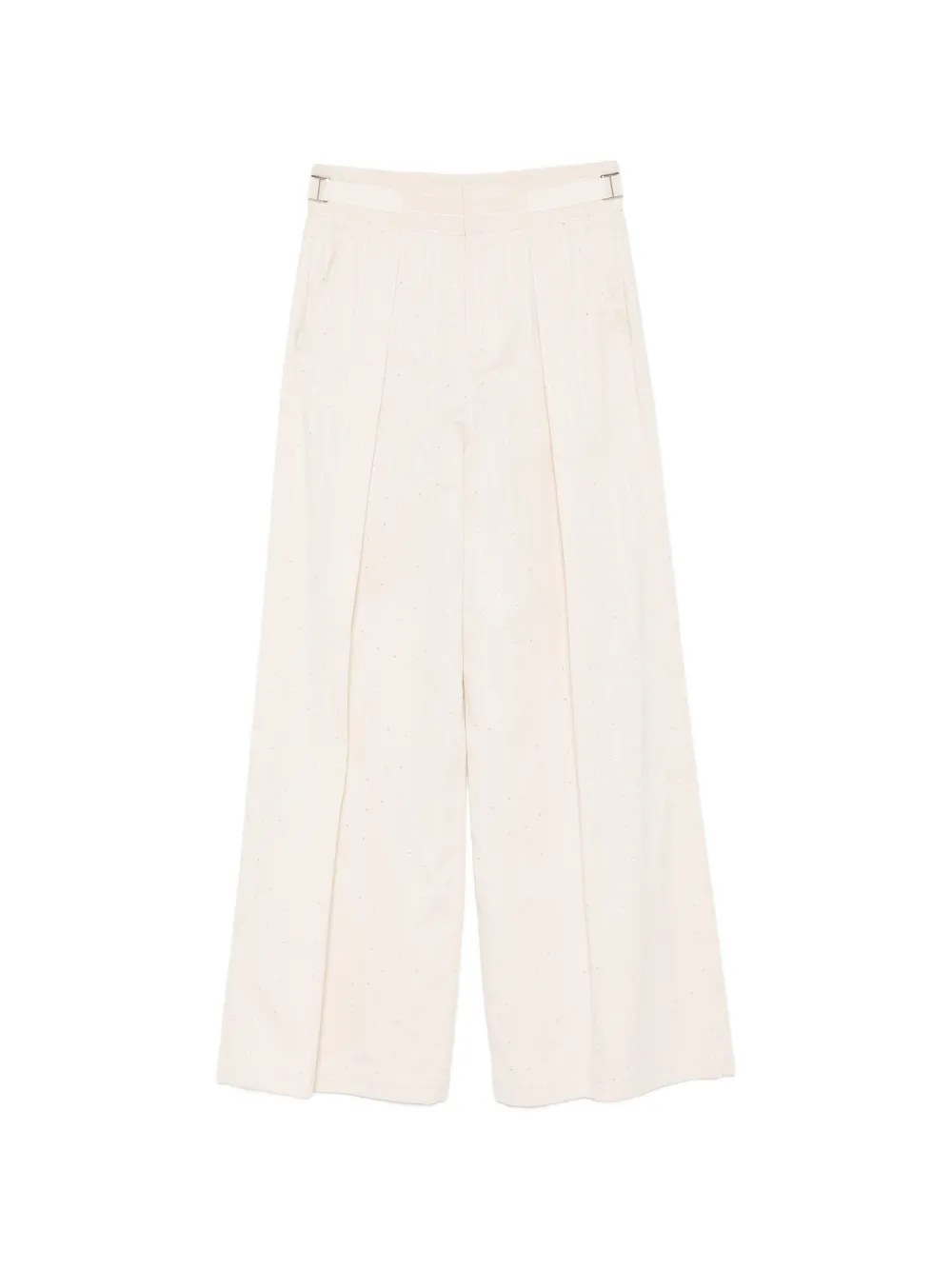 ERMANNO FIRENZE pleated striped trousers - Toni neutri