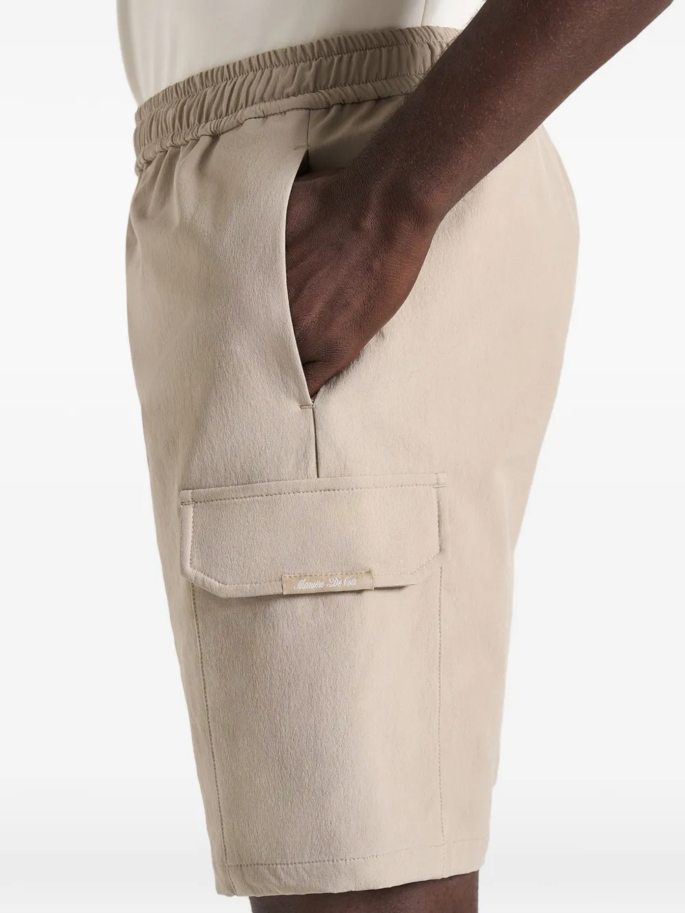Manière De Voir Dimitri technische cargo shorts Beige