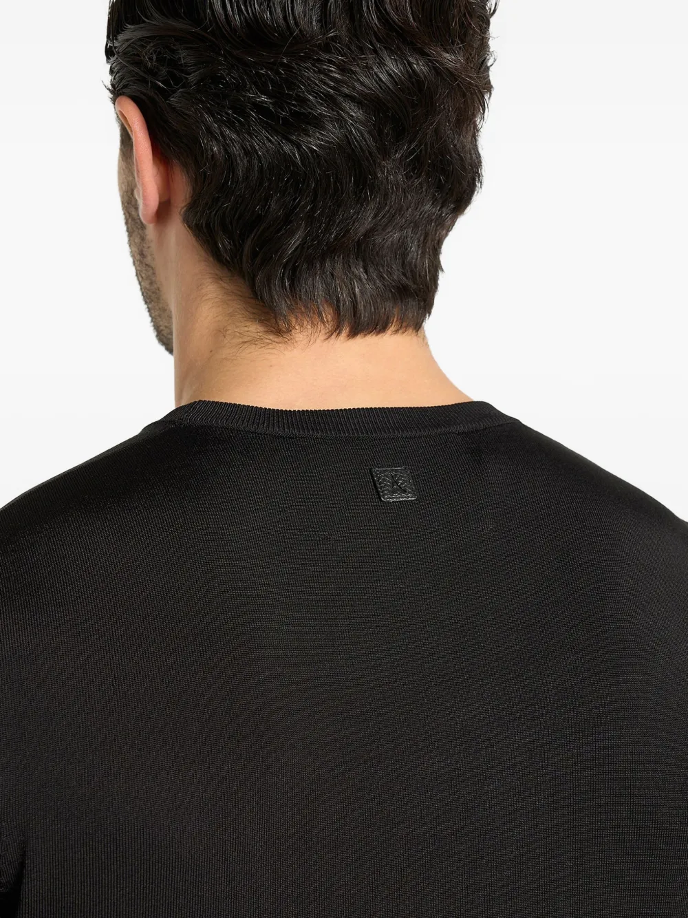 Manière De Voir TS010 gebreid T-shirt Zwart