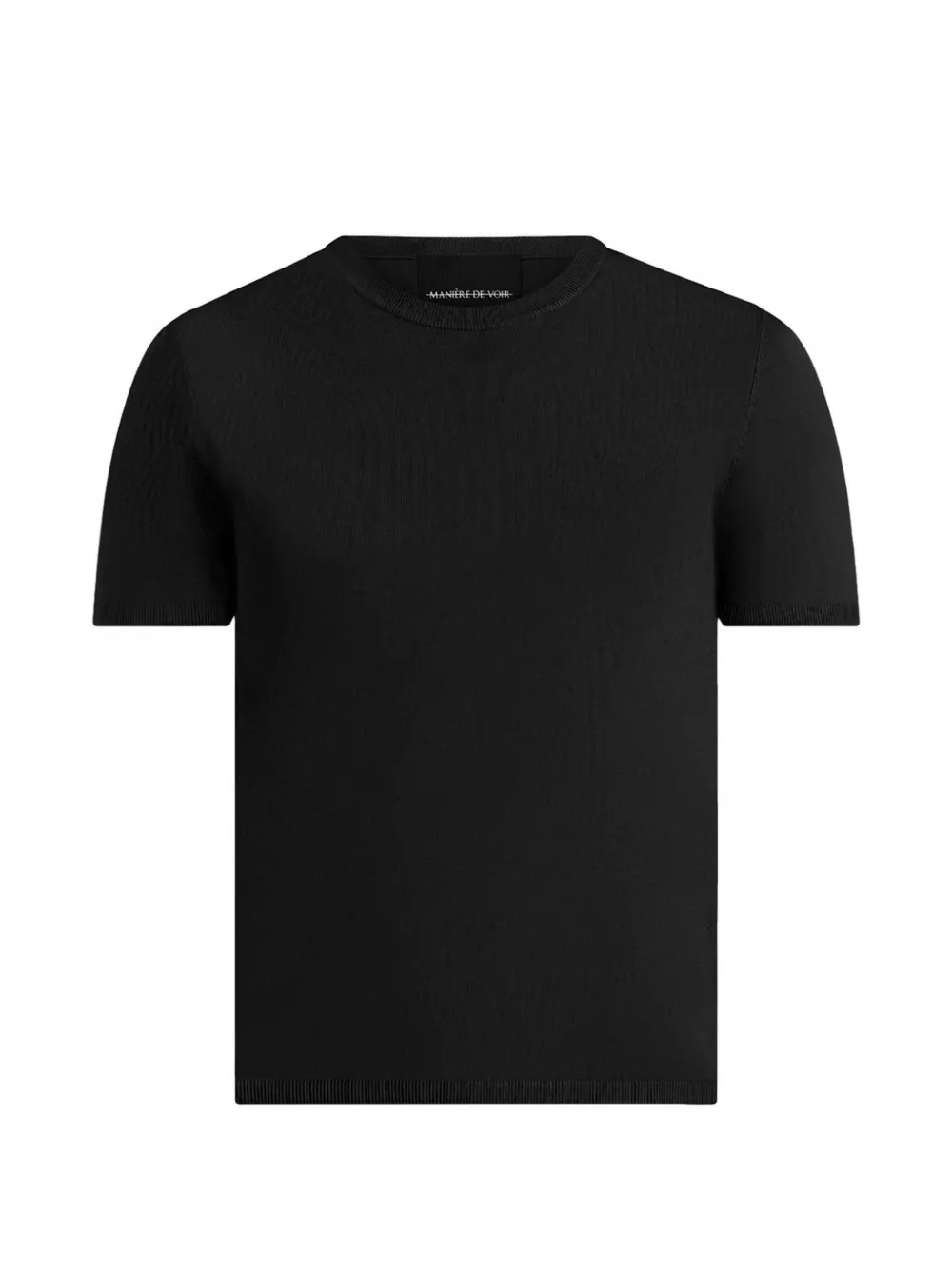 Manière De Voir Ellis luxe knitted T-shirt - Nero