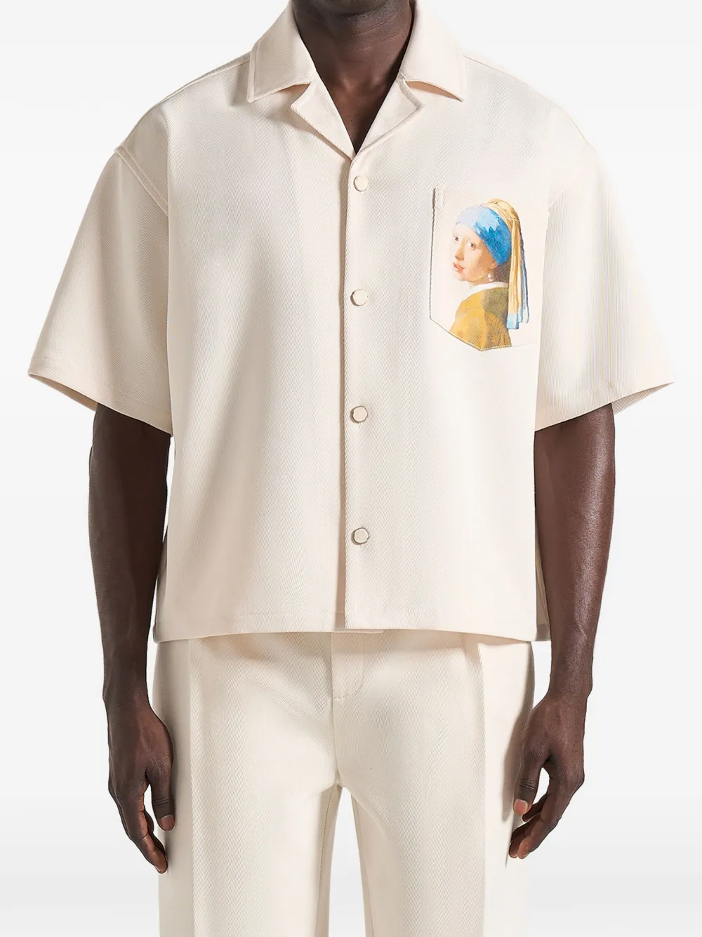 Manière De Voir Stephane "A Girl With A Pearl Earring" boxy shirt - thumbnail 3 of 5
