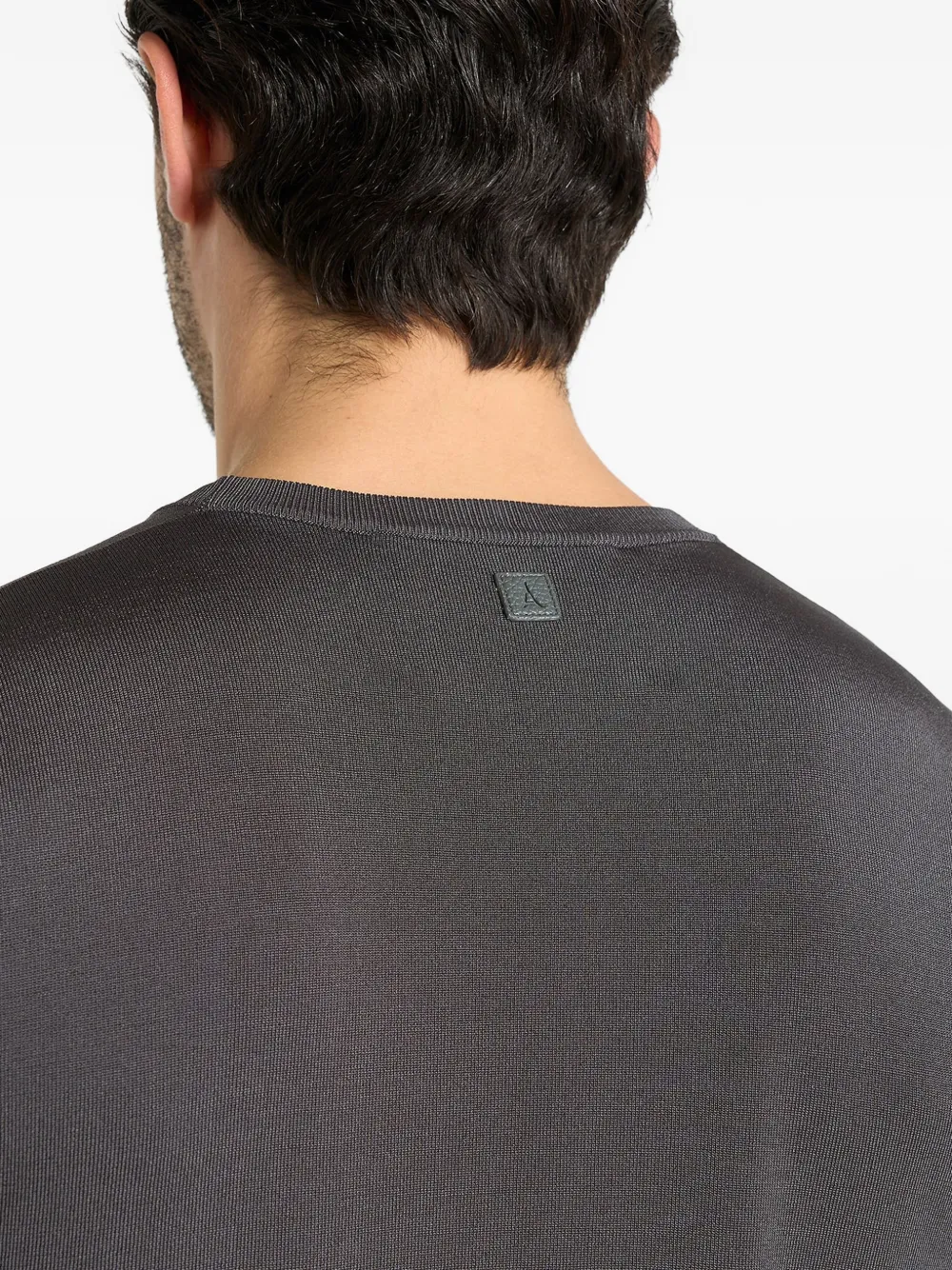 Manière De Voir TS010 luxe gebreid T-shirt Grijs