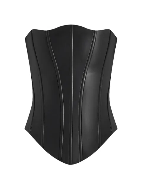 Manière De Voir Scarlett leather lace up corset