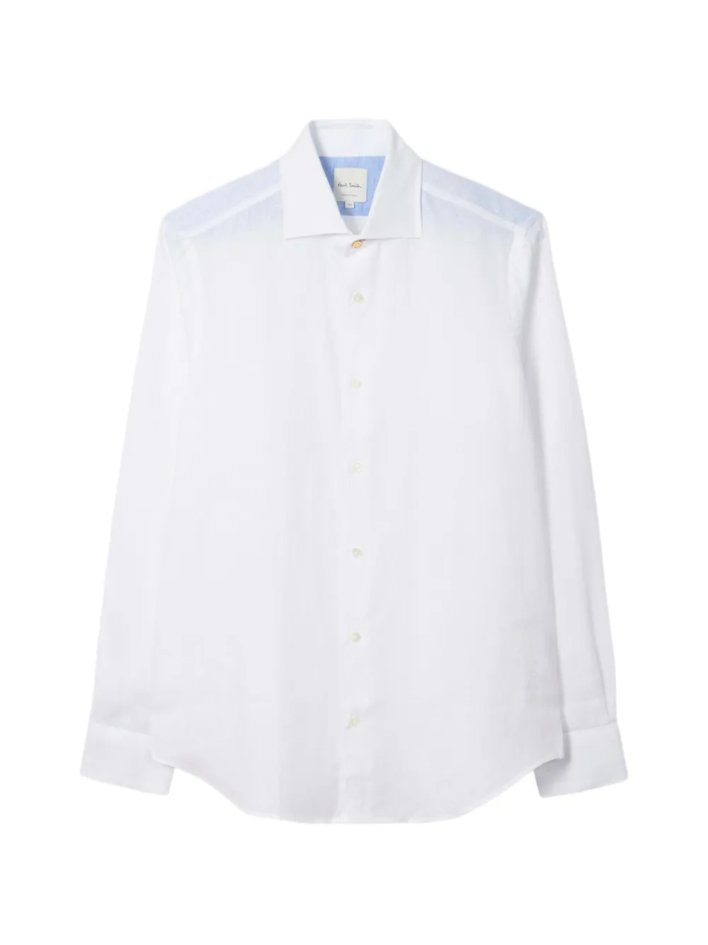 Paul Smith slim-fit linen shirt - Bianco