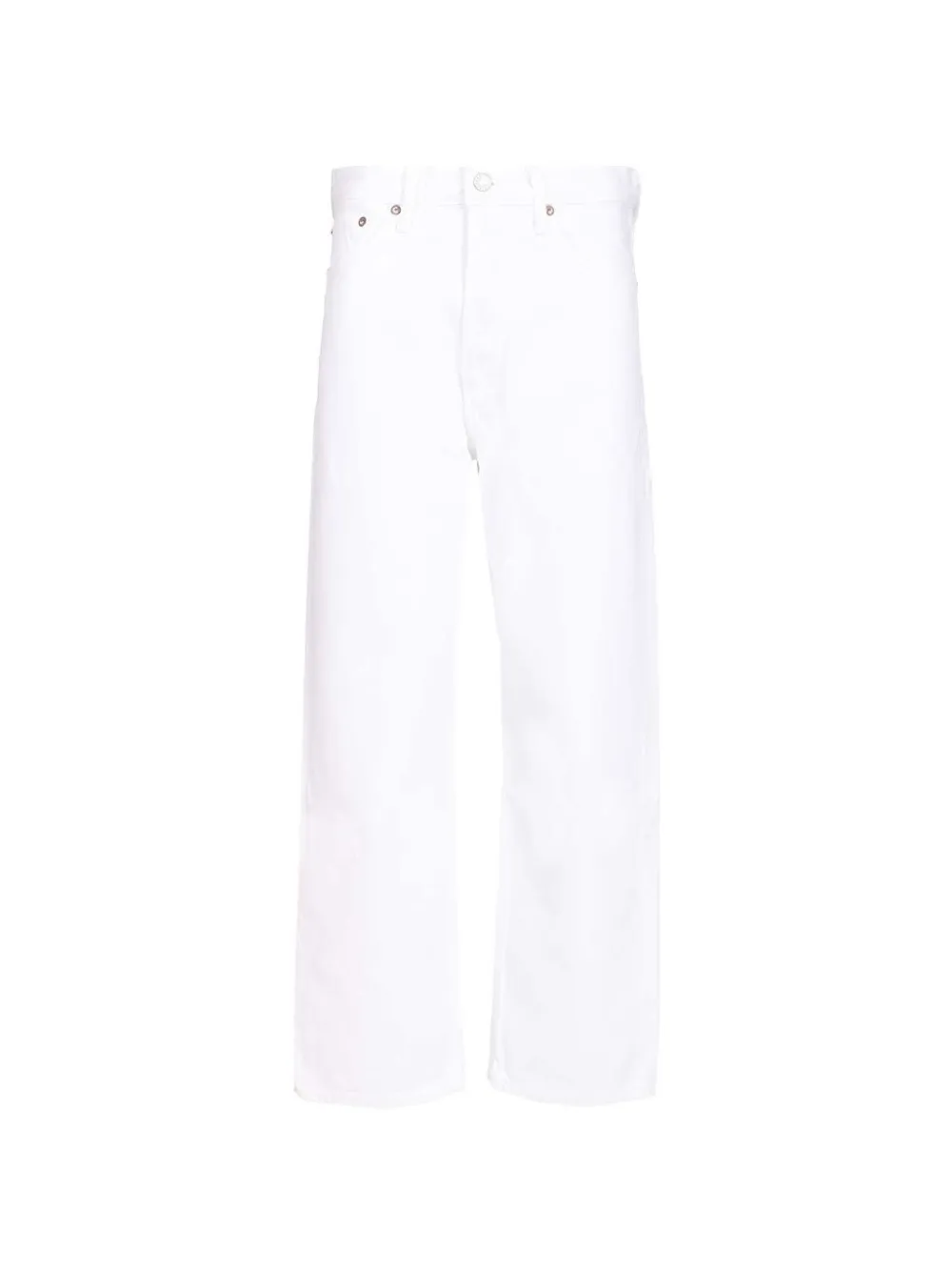 AGOLDE mid-rise straight-leg denim jeans - Bianco