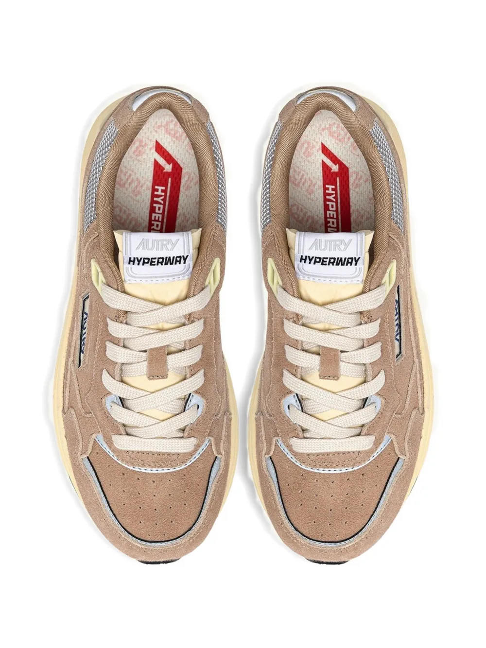 Autry Hyperway lace-up suede sneakers Bruin