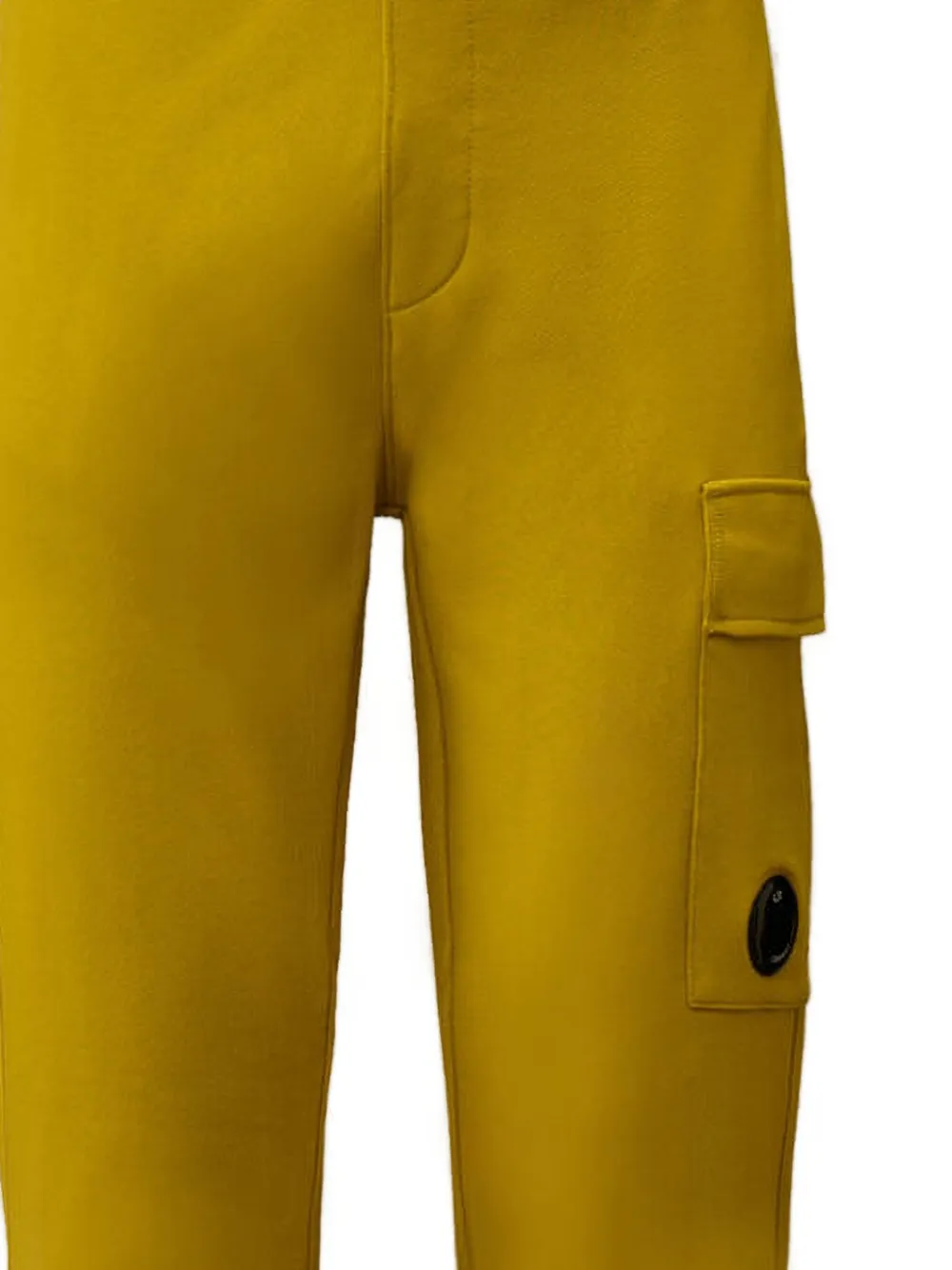 C.P. Company Diagonal Raised katoenen trainingsbroek met cargo-zak Geel