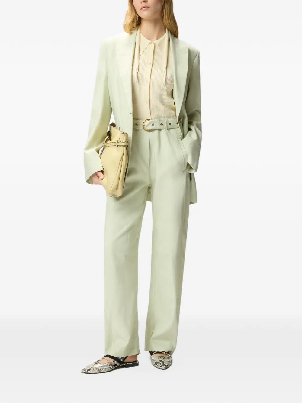 PINKO Button-up top Beige