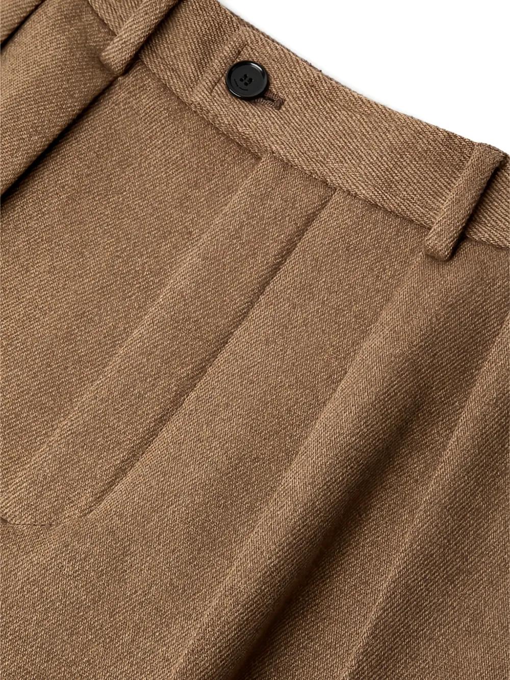  Loro Piana Rodger Pleated Wool Trousers - Brown 