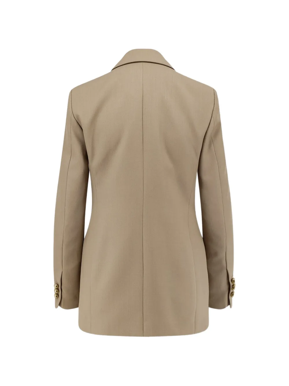  Seafarer Betty Peaked-lapel Double-breasted Wool Blazer - Neutrals 