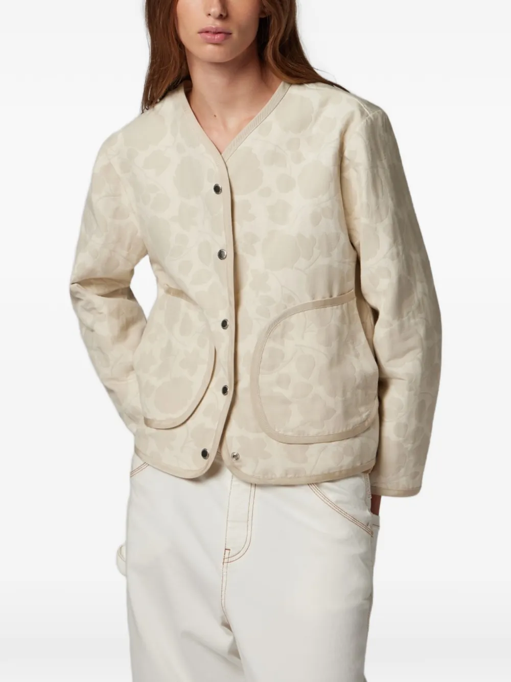 PS Paul Smith Jack met bloemen jacquard Beige