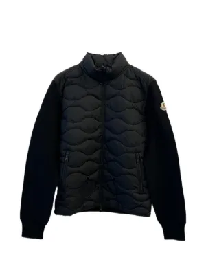 Moncler キルティング ニットジャケット | ブルー | FARFETCH JP