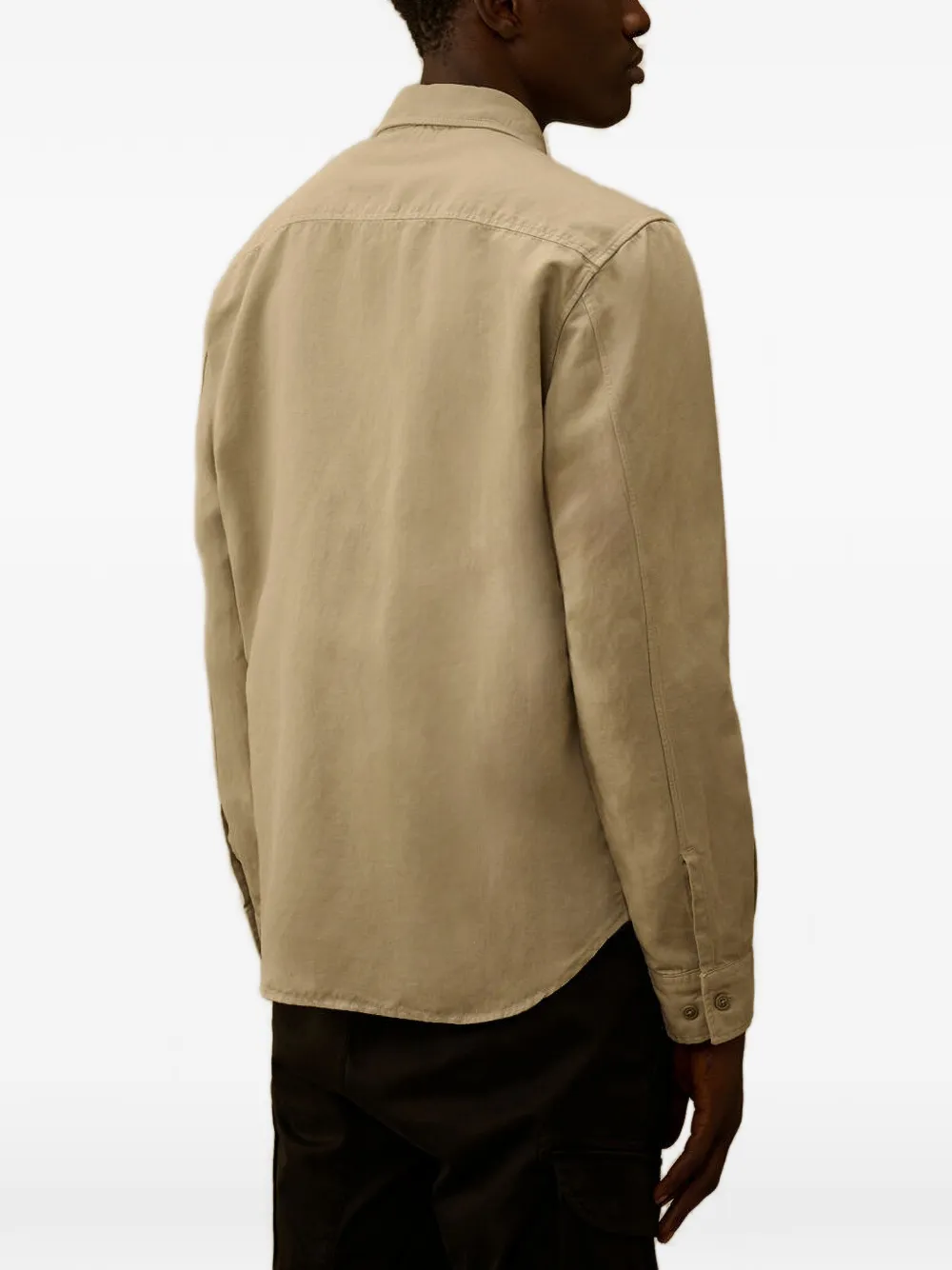 C.P. Company Overhemd met borstzak Beige