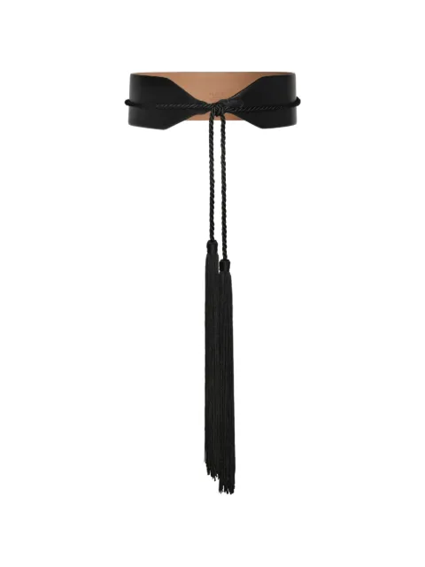 Alaïa Tassel-detail leather bustier belt