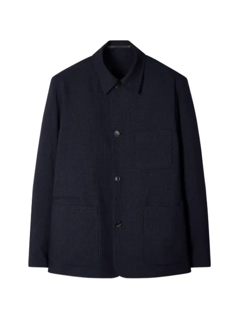 Paul Smith check two-ply button-down merino jacket