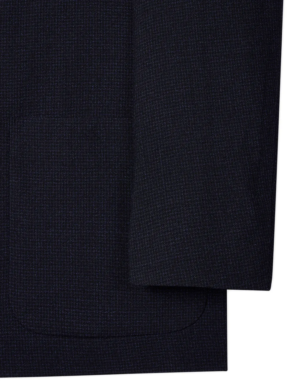  Paul Smith Check Two-ply Button-down Merino Jacket - Blue 