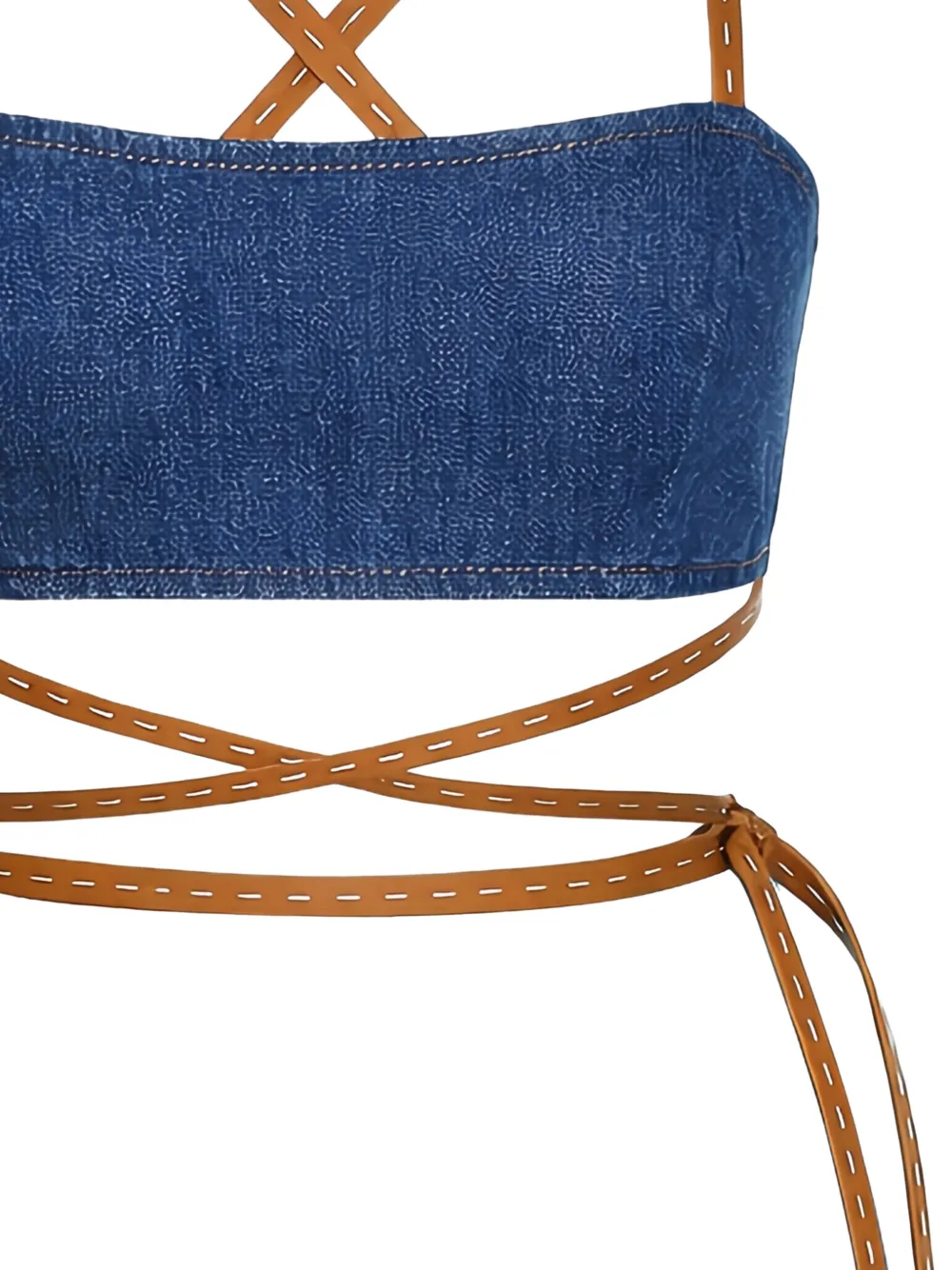  Alexis Cross-over-strap Top - Blue 