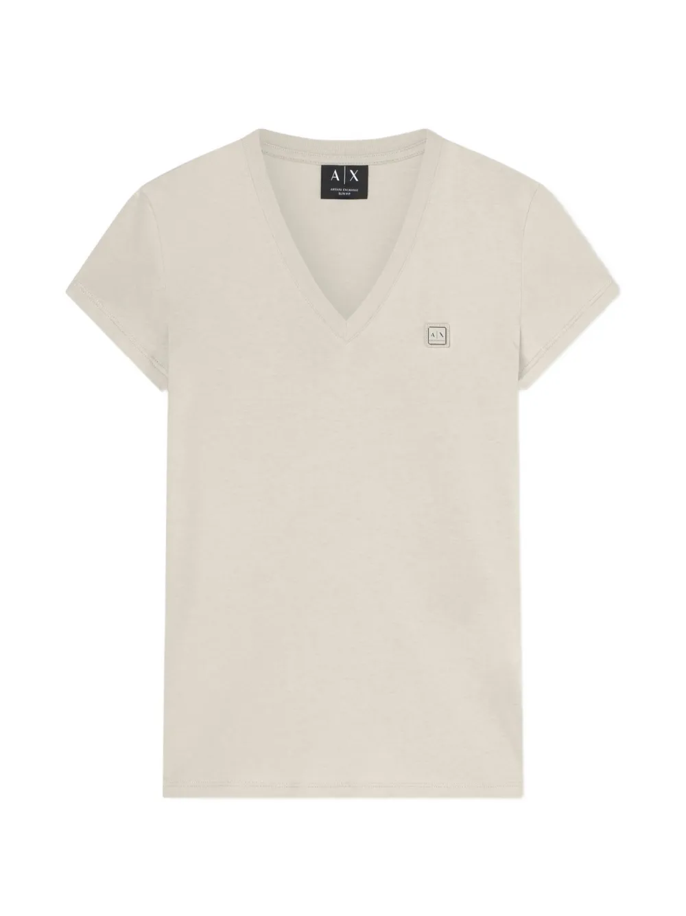 Armani Exchange V-neck short-sleeved T-shirt - Toni neutri
