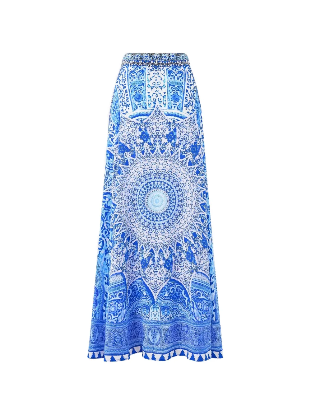  Camilla Flared Maxi Skirt - Blue 