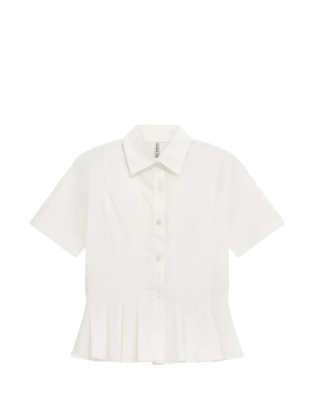 Liviana Conti Holly pleated-detail shirt - Bianco
