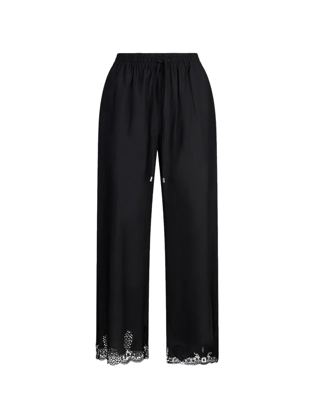 LIU JO lace drawstring trousers - Nero