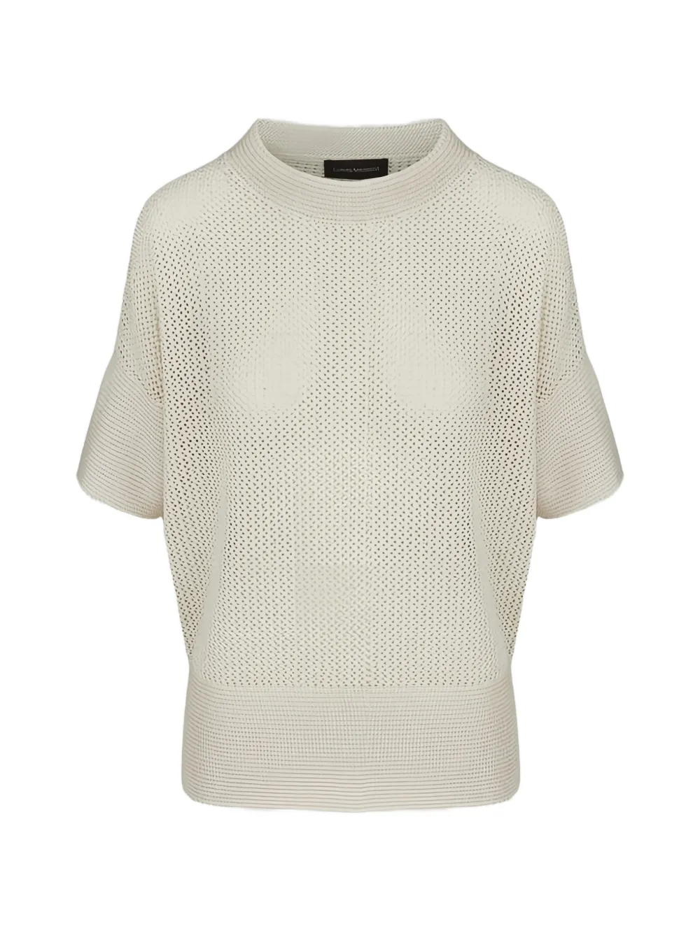 Lorena Antoniazzi open-knit short-sleeve sweater - Toni neutri