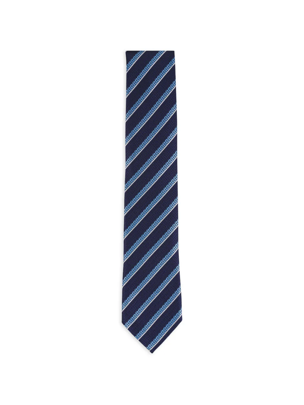 Zegna striped tie - Blu