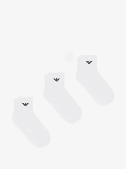Emporio Armani pack de tres pares de calcetines con logo