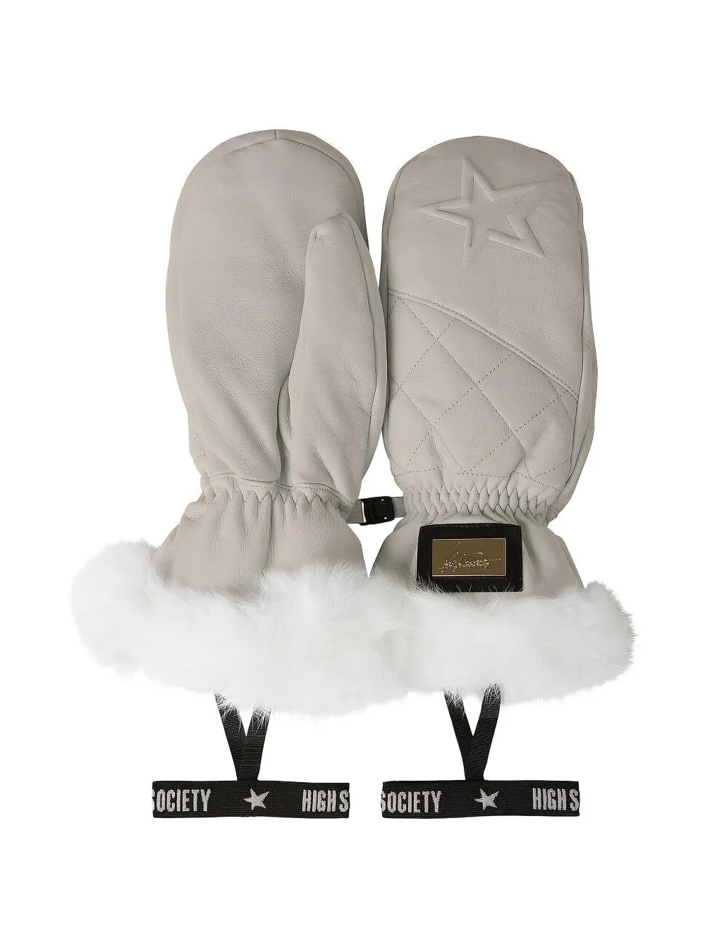 HIGH SOCIETY Vivienne mittens - Grigio