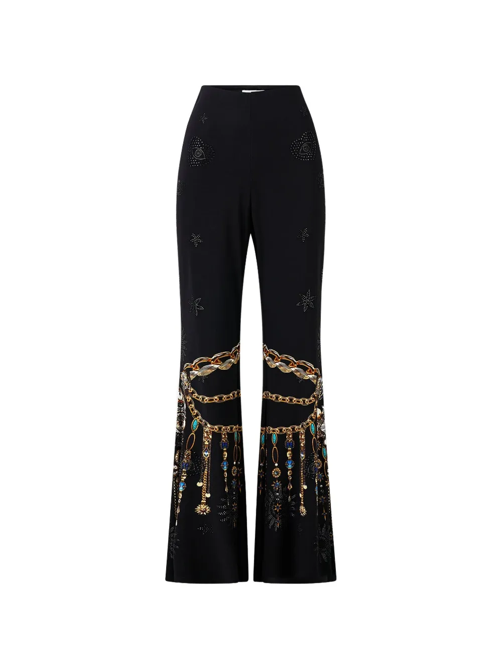 Camilla Amulets and Alchemy embellished flared trousers - Nero