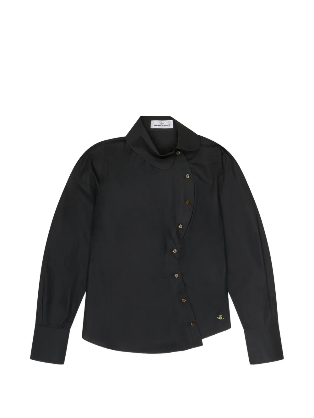 Vivienne Westwood asymmetric button shirt - Nero