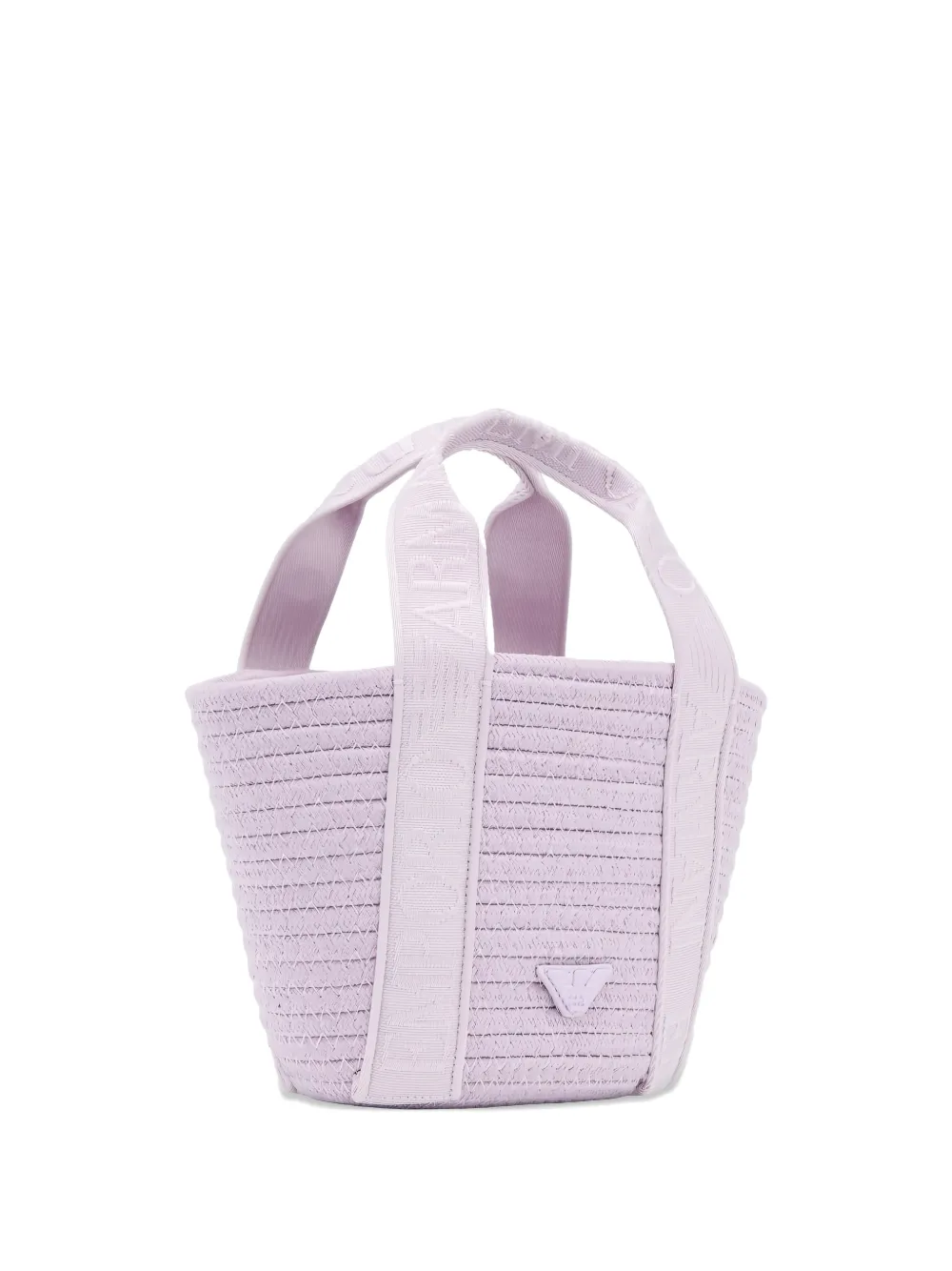 Emporio Armani Kids logo appliqué tote - Purple