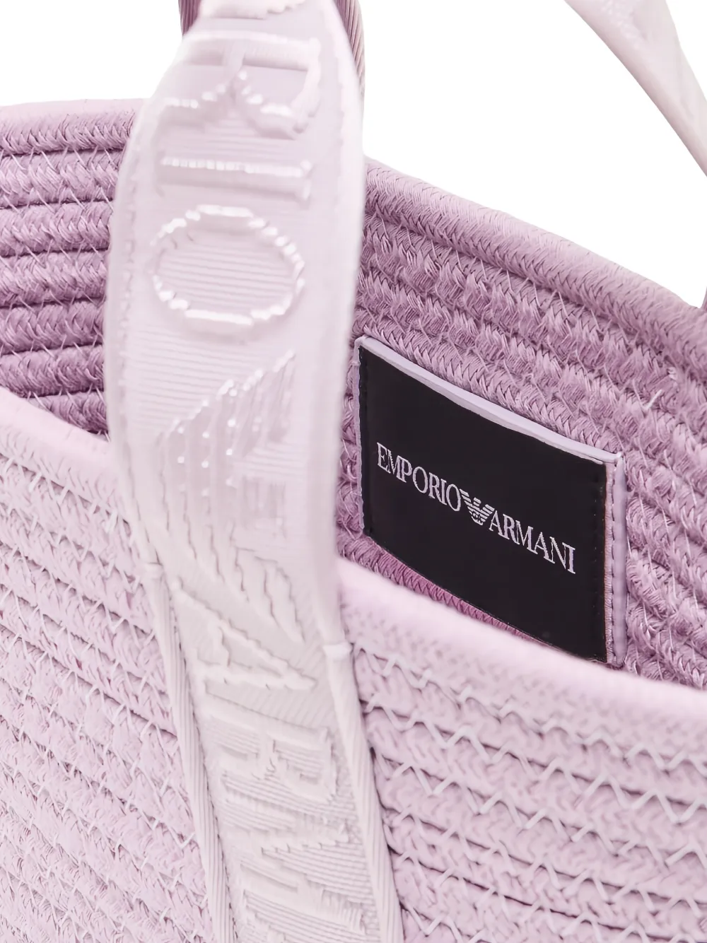 Emporio Armani Kids Shopper met logo-applicatie Paars