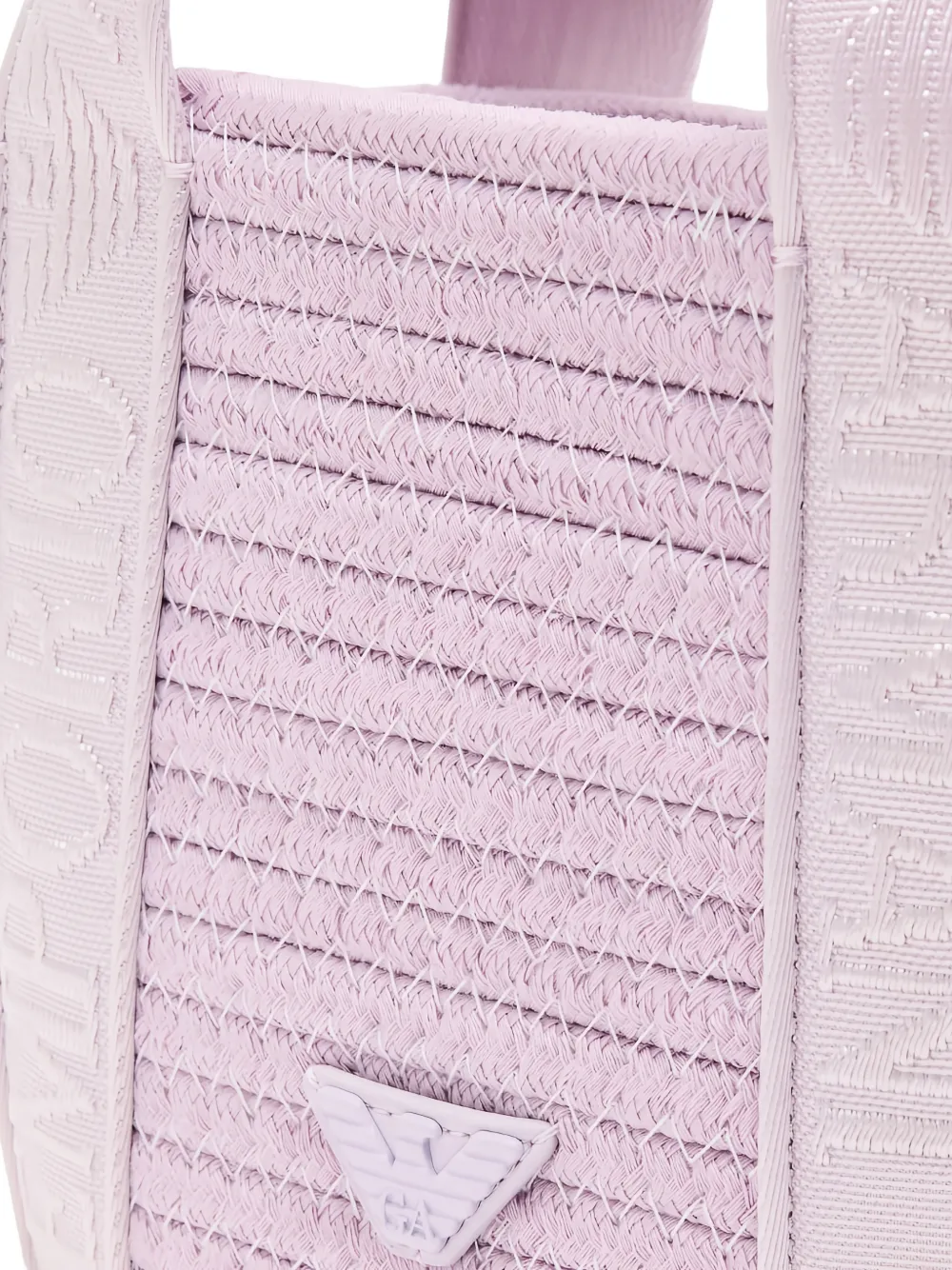 Emporio Armani Kids Shopper met logo-applicatie Paars