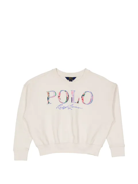 POLO RALPH LAUREN KIDS Felpa con logo a fiori