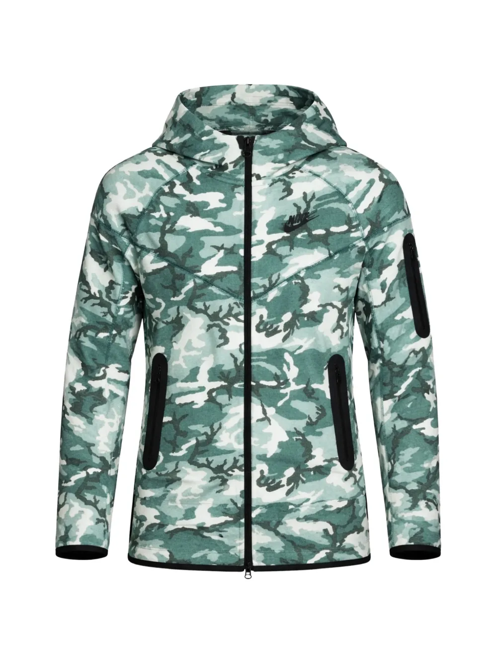 Nike Kids Felpa Tech Fleece con zip - Verde