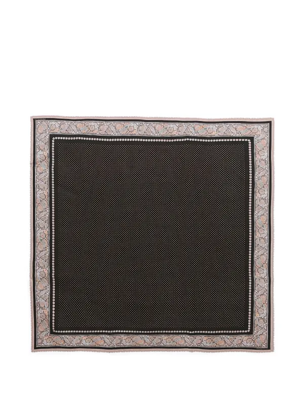 Zimmermann Polka-dot Floral Scarf in Black