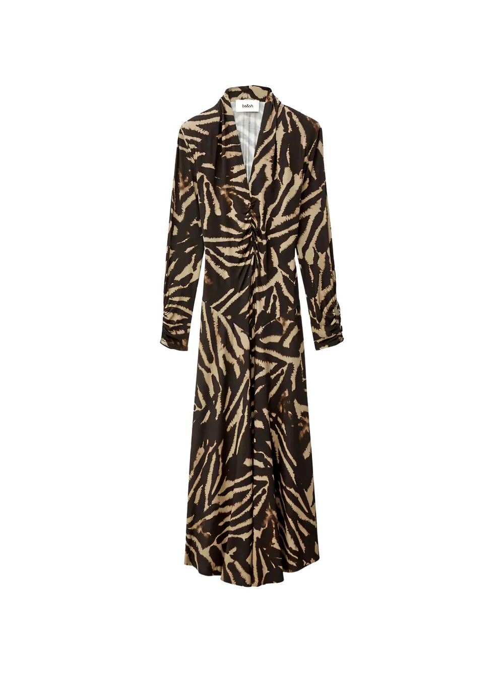 Ba&Sh Zahira animal-print maxi dress - Marrone