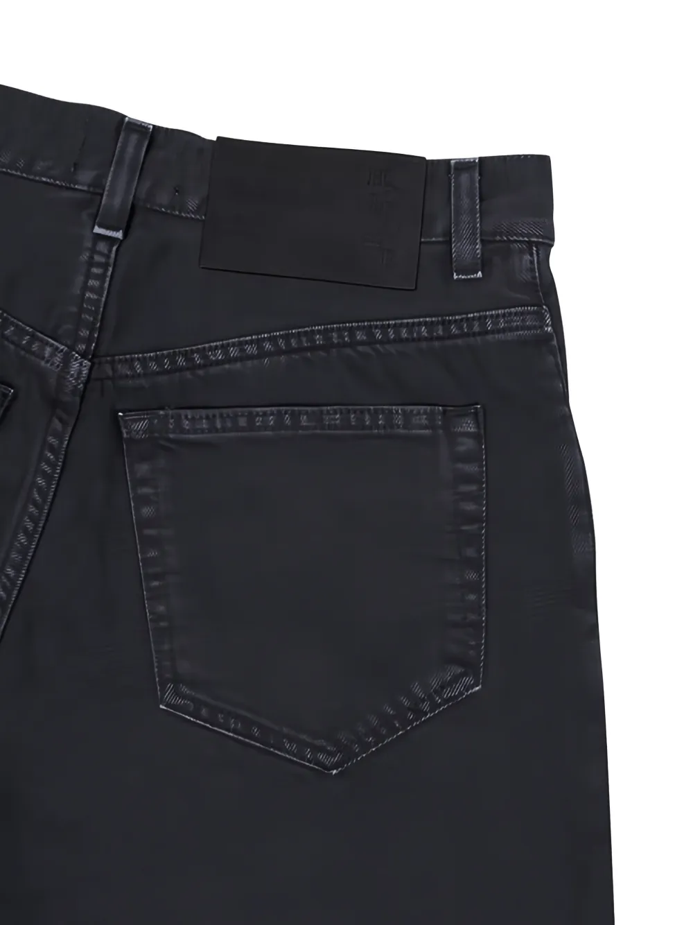 Haikure Jeans met riemlussen Zwart