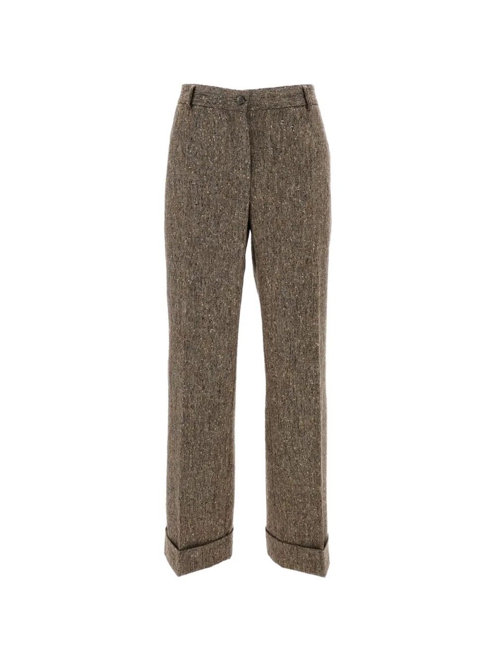 Alberto Biani Charlie Gab textured trousers - Marrone