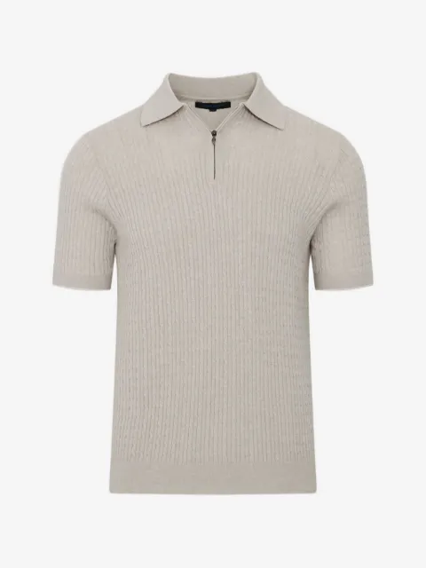 PATRICK ASSARAF half-zip polo shirt