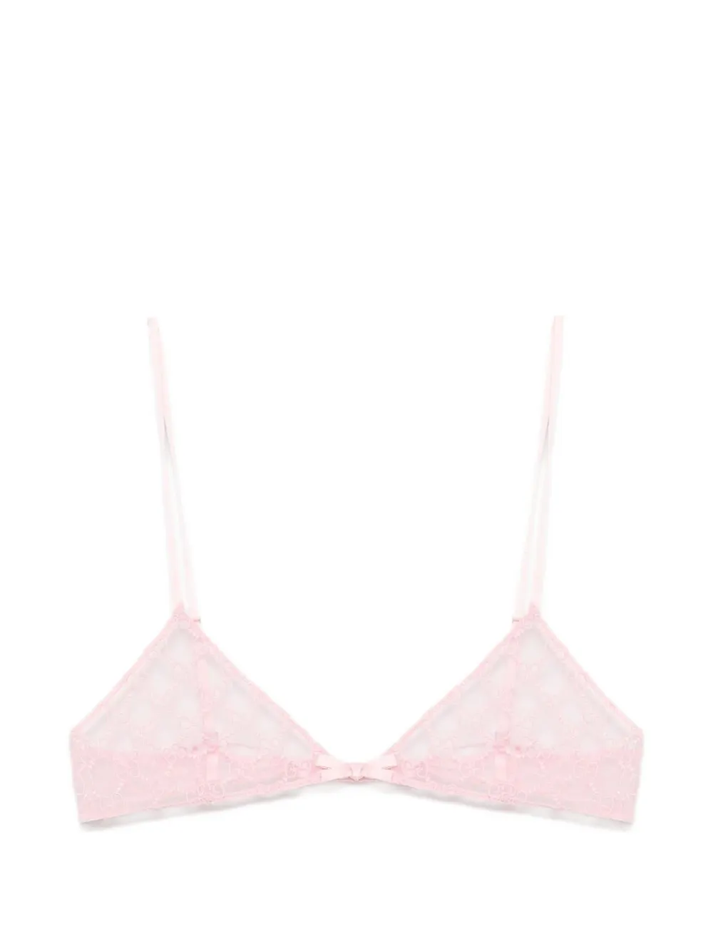 Gucci Bow-detailing Bra In Pink