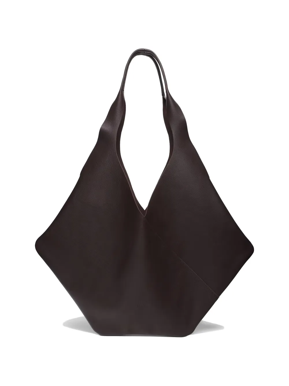 Dienèe leather shoulder bag - Marrone