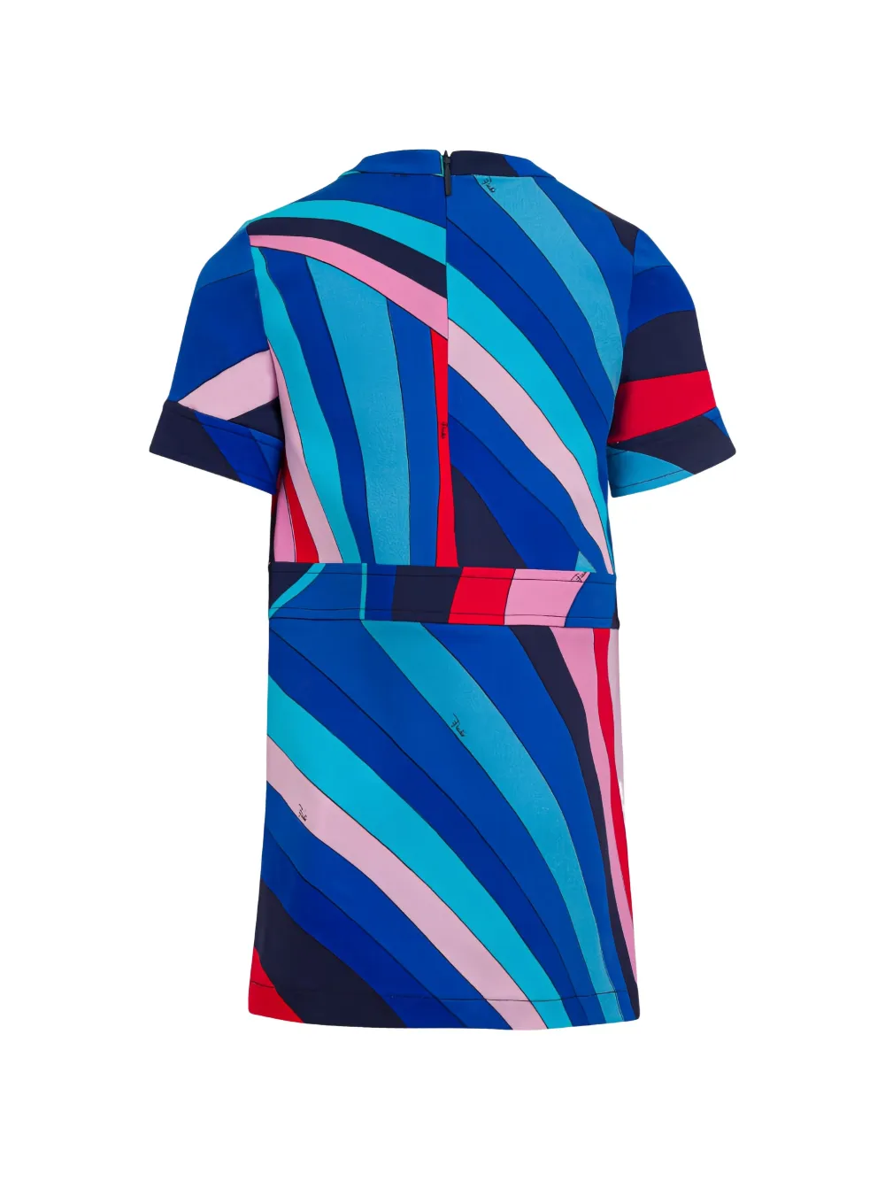  Pucci Junior Patterned Short-sleeve Dress - Blue 