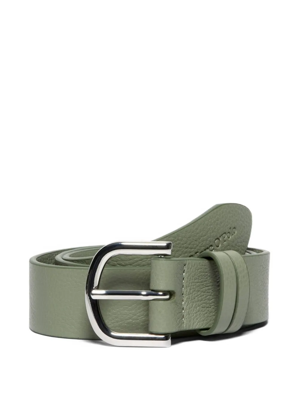 Marc O'Polo Cintura in pelle con fibbia - Verde