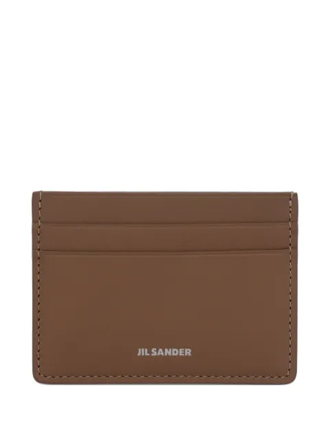 Jil Sander embossed logo cardholder