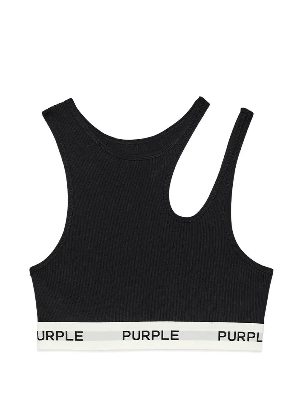 Purple Brand cut-out bralette - Nero