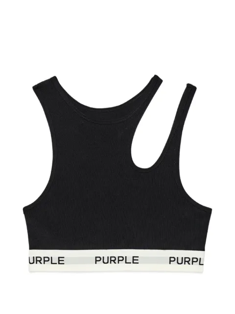 Purple Brand bralette con aberturas