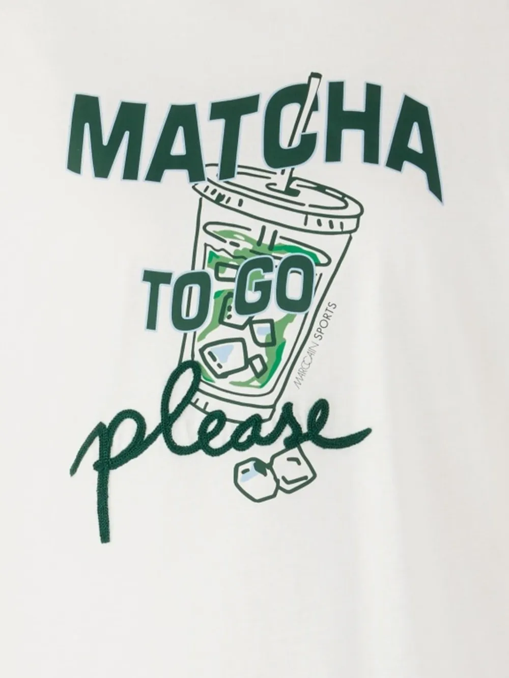  Marccain Rethink Together Graphic Print T-shirt - Neutrals 