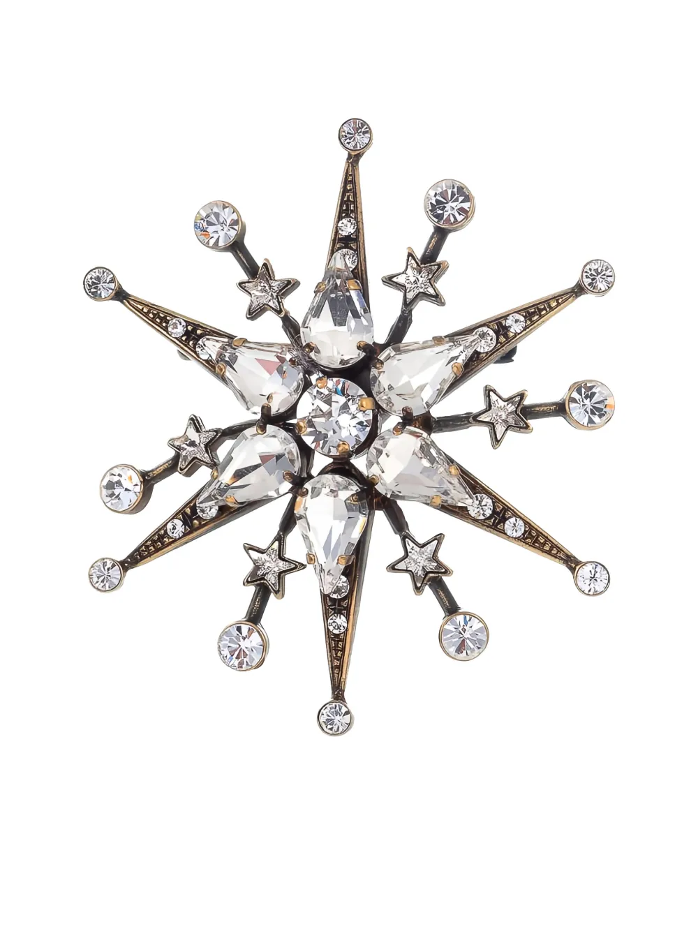 THOT GIOIELLI star-crystal brooch - Oro